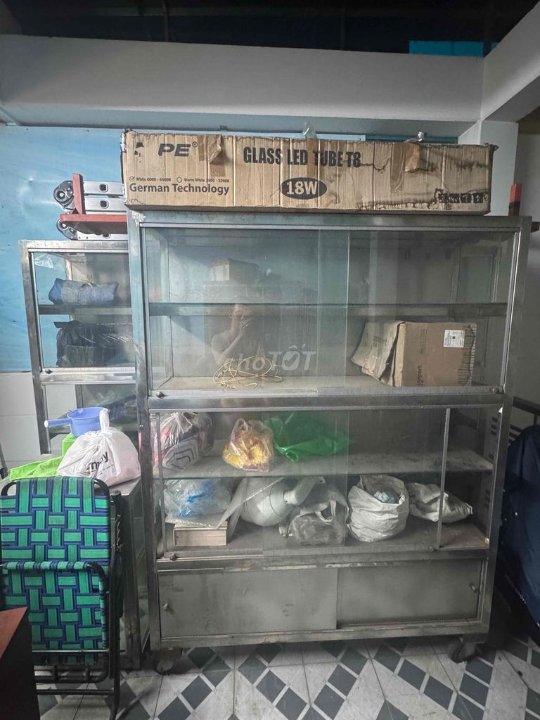 Tủ trưng bày Inox Kính Bạc 102x41x186 cm Mới. Mua bán Tủ, kệ gia đình tại Quận 11 Tp Hồ Chí Minh được đăng bởi Trần Tấn Hùng hình 1