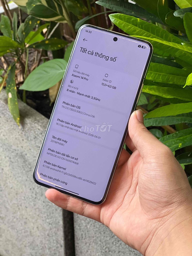 Xiaomi 14 Pro 12GB/256GB Xanh Like New. Mua bán Điện thoại tại Quận Ngũ Hành Sơn Đà Nẵng được đăng bởi Hồng Quân hình 1