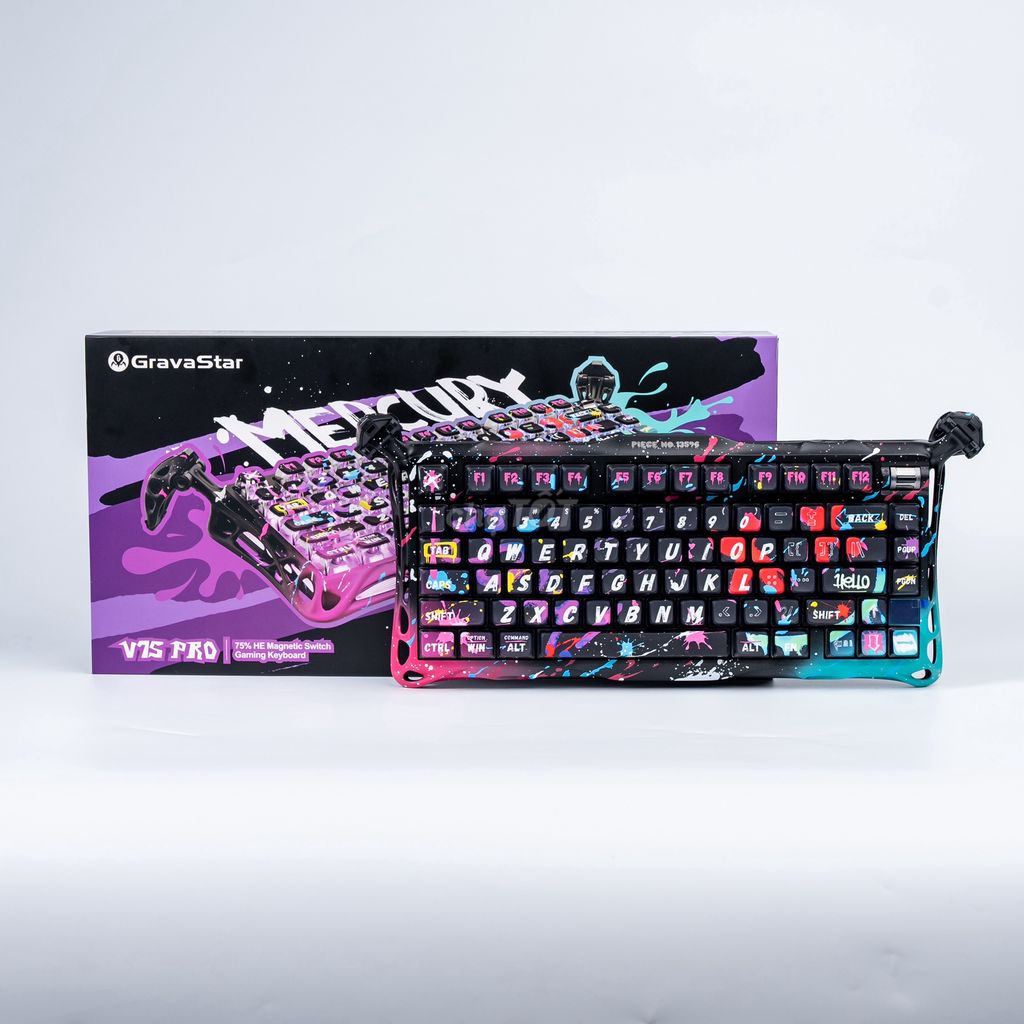 Phím cơ Gravastar Mercury V75 Pro Neon Graffiti. Mua bán Phụ kiện (Màn hình, Chuột...) tại Quận Phú Nhuận Tp Hồ Chí Minh được đăng bởi TYMO Việt Nam hình 1