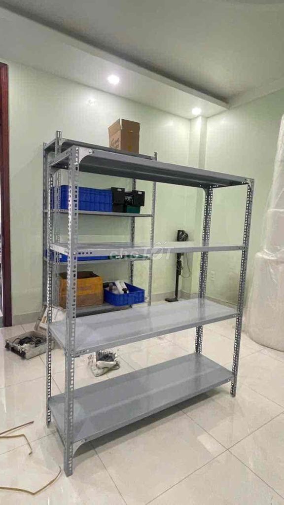 Kệ sắt V lỗ 4 tầng Xám. Mua bán Tủ, kệ gia đình tại Quận 12 Tp Hồ Chí Minh được đăng bởi KỆ SẮT LÂM PHÁT ĐẠT hình 1