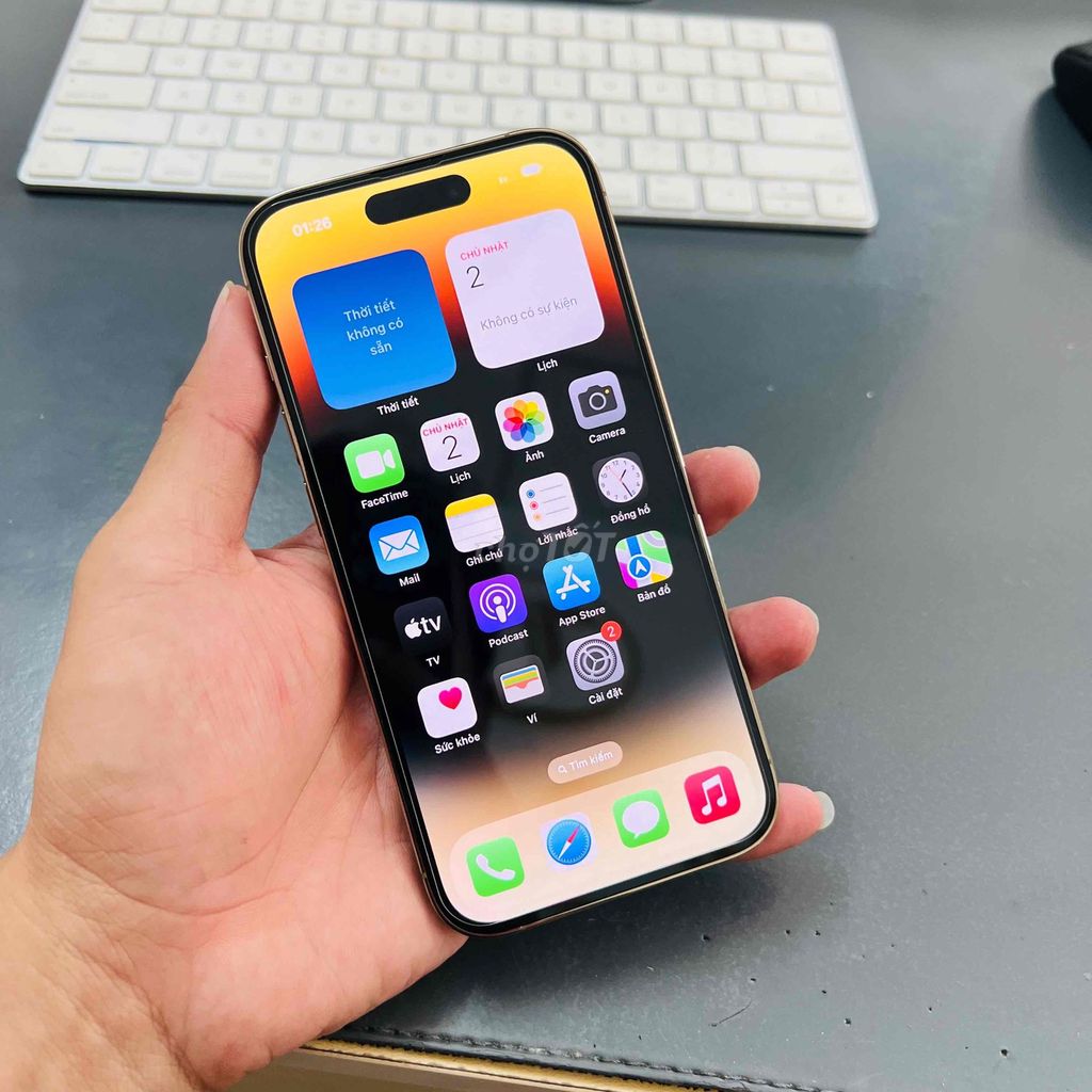 🌈iPhone 14 Pro 256GB Gold có sim vật lý zin đẹp 99. Mua bán Điện thoại tại Quận Ninh Kiều Cần Thơ được đăng bởi Trường Mobile hình 1