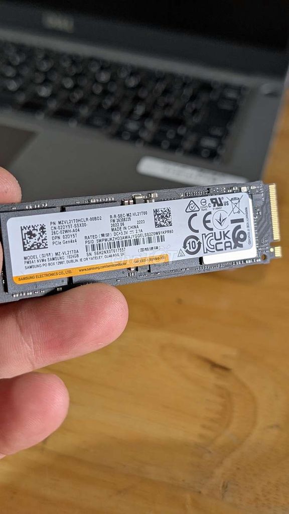 Ổ cứng SSD Samsung PM9A1 NVMe 1024GB. Mua bán Linh kiện (RAM, Card...) tại Thành phố Phan Thiết Bình Thuận được đăng bởi Laptop Rin No1 hình 1