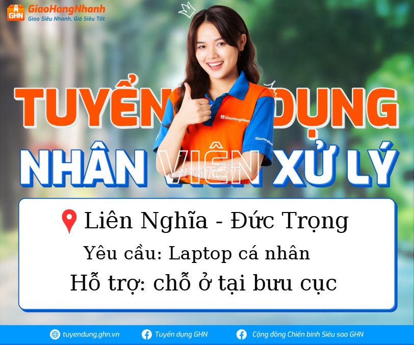 Nhân Viên Kho tại Liên Nghĩa - Hỗ trợ chỗ ở !!!