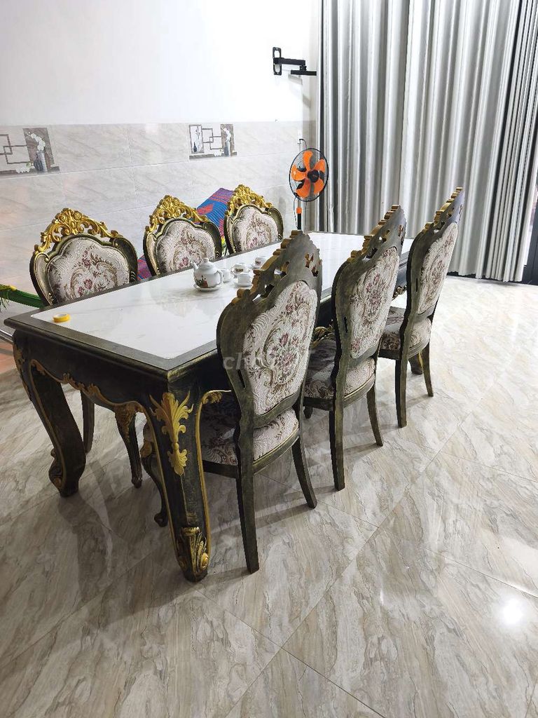 Bộ bàn ăn 6 ghế Tân cổ điển. Mua bán Bàn ghế tại Thị xã Điện Bàn Quảng Nam được đăng bởi Huỳnh Thắng hình 1