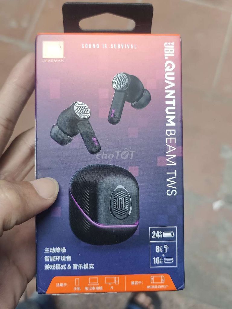 Tai nghe JBL Quantum Beam TWS Đen. Mua bán Tivi, Âm thanh tại Quận Hà Đông Hà Nội được đăng bởi Nguyễn Hữu Tùng  hình 1