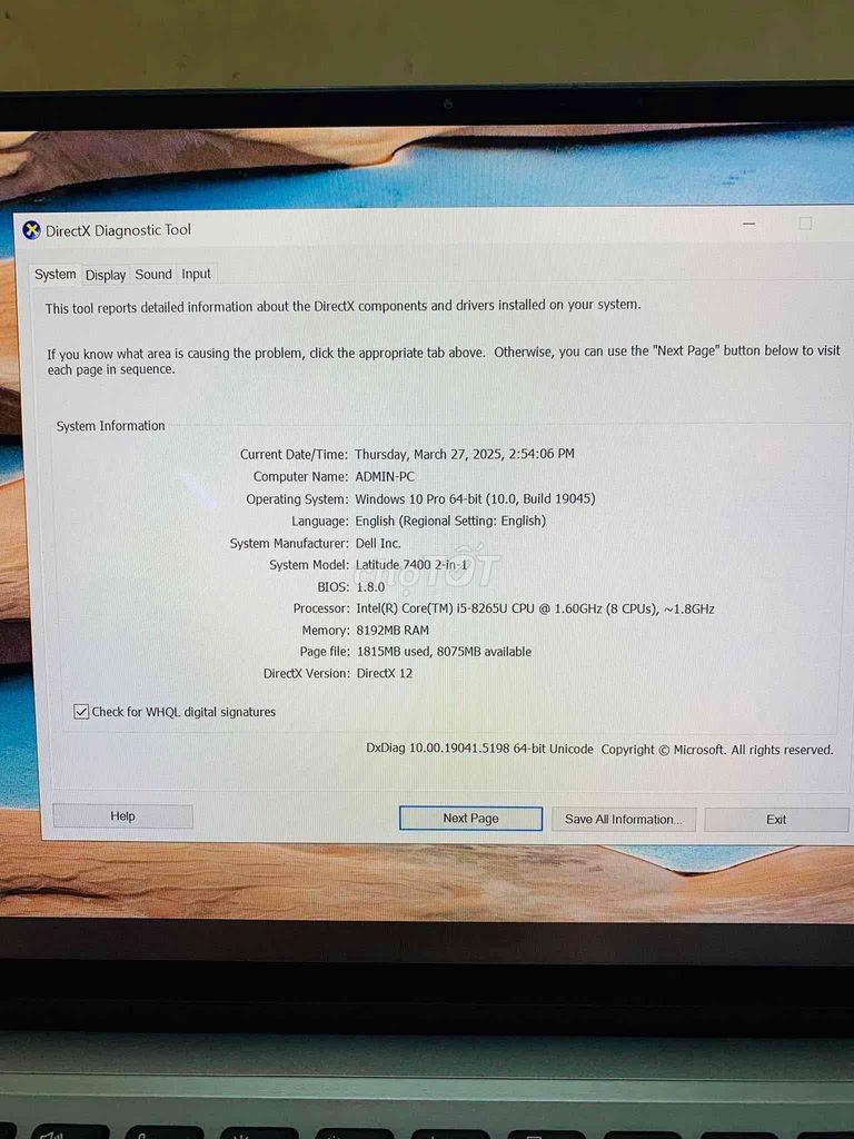 laptop dell 2in1 mỹ zin 100%