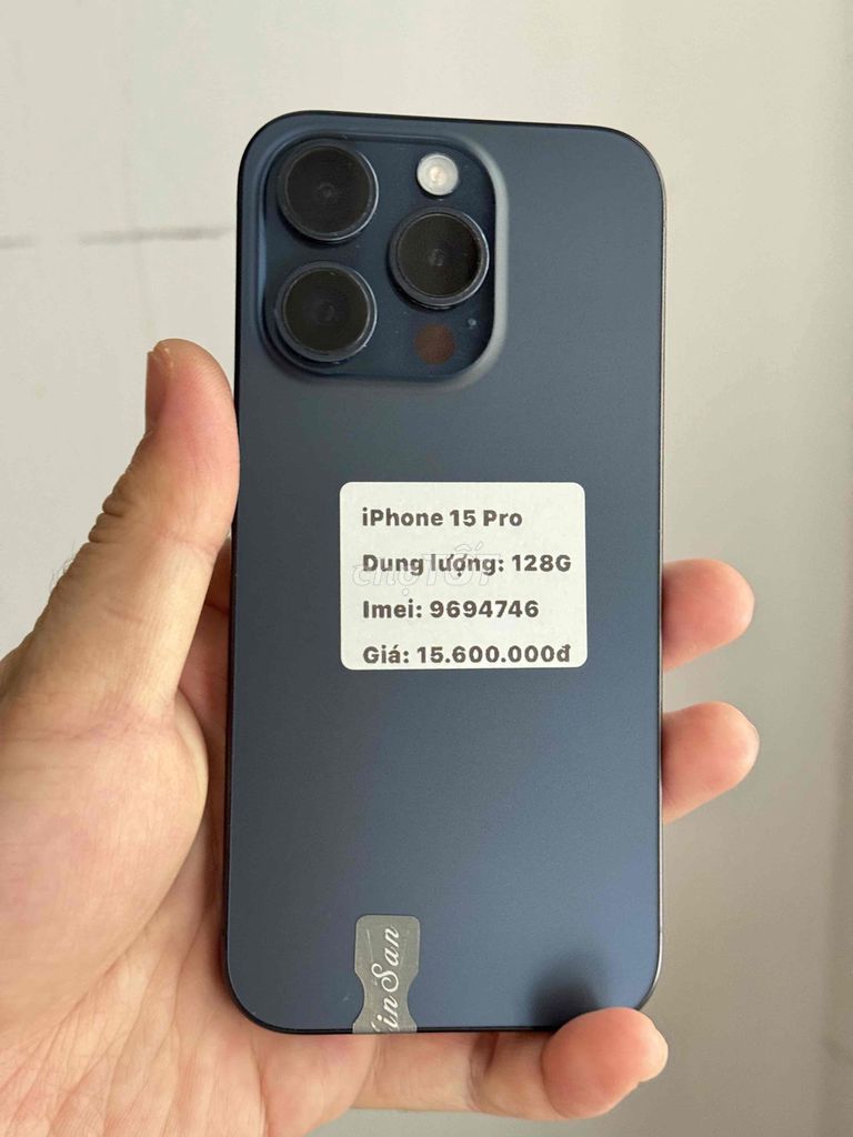 iPhone 15 Pro 128GB Xanh máy đẹp keng. Mua bán Điện thoại tại Thành phố Buôn Ma Thuột Đắk Lắk được đăng bởi Nguyễn Hoàng hình 1