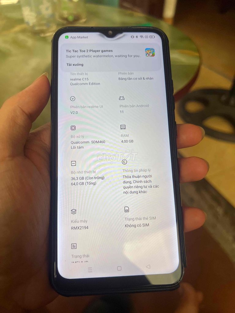 Realme C15 4GB/64GB Xám. Mua bán Điện thoại tại Huyện Vĩnh Tường Vĩnh Phúc được đăng bởi Đặng Phương Bắc  hình 1