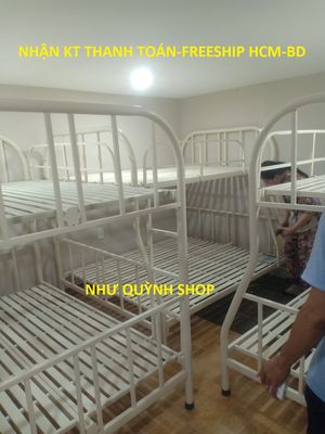 giường tầng lệch đủ size sơn tĩnh điện FsHcm Ráp