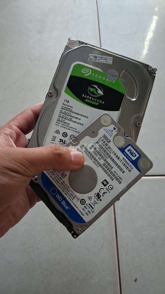 Ổ cứng HDD 500G và 1TB còn sử dụng khá tốt. Mua bán Linh kiện (RAM, Card...) tại Huyện Mỏ Cày Nam Bến Tre được đăng bởi MME hình 1