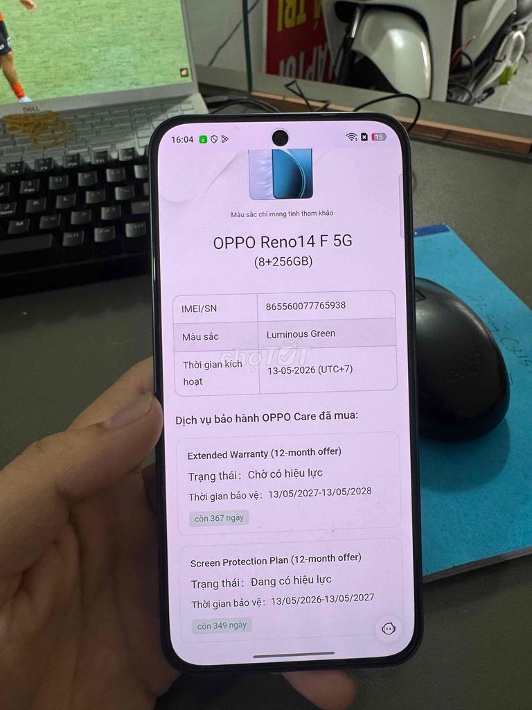 Oppo Reno 14F 5G 256GB Xanh Như mới. Mua bán Điện thoại tại Quận Bình Tân Tp Hồ Chí Minh được đăng bởi Cầm đồ Hà Nam hình 1