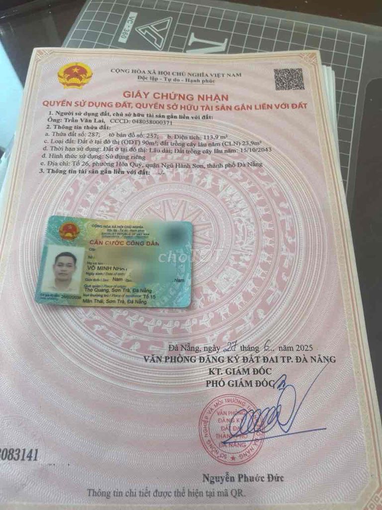 bán lô kiệt oto thông Mai Đăng Chơn gần đường chính. Mua bán đất tại Quận Ngũ Hành Sơn Đà Nẵng được đăng bởi Võ nhật hình 1