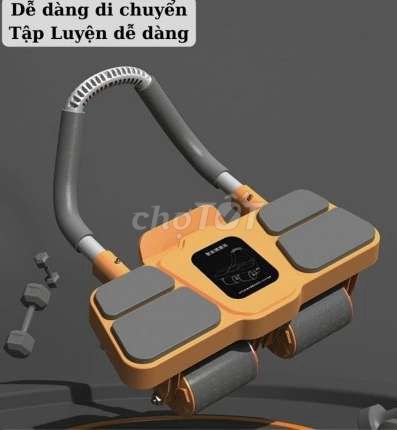 Con lăn tập cơ bụng có lò xo trợ lực full hộp