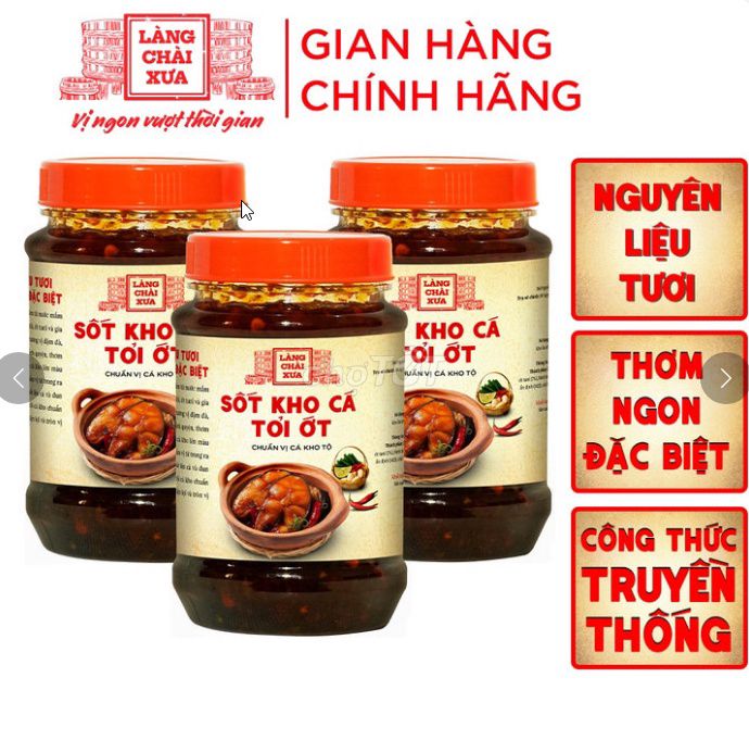 Sốt kho cá tỏi ớt Làng Chài Xưa 280G. Mua bán Đồ ăn, thực phẩm và các loại khác tại Quận Hoàng Mai Hà Nội được đăng bởi Siêu thị Anh Tú 88 hình 1