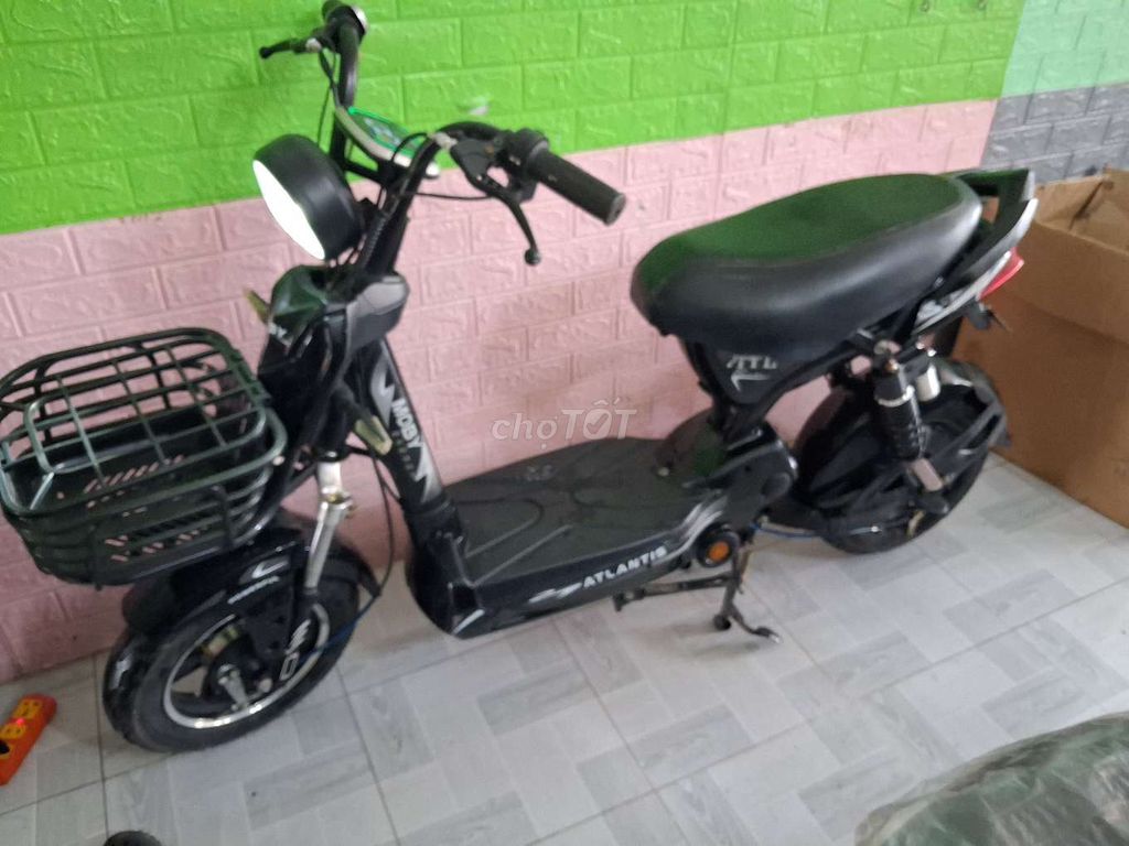 Xe đạp điện Moby Atlantis Đen Đã sử dụng. Mua bán Xe điện tại Thành phố Biên Hòa Đồng Nai được đăng bởi Xe Điện Duy Thành hình 2