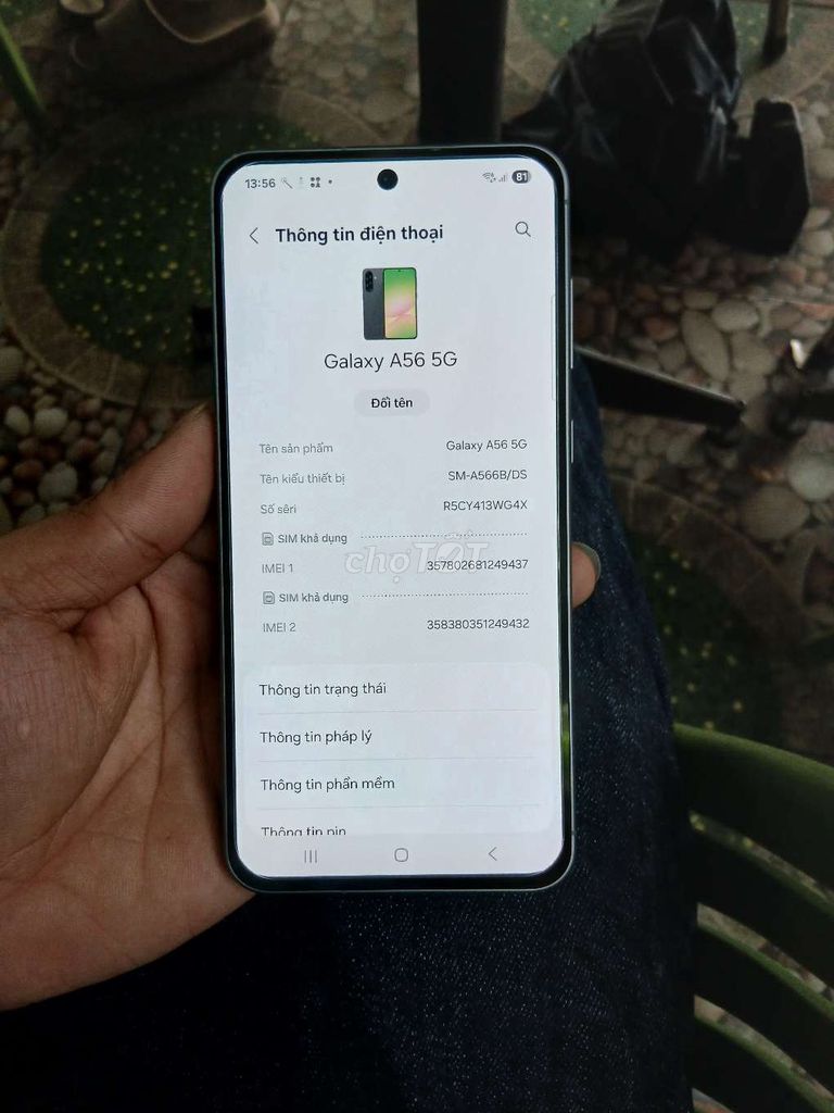 Samsung A56 5G Đen chính hãng 2 sim zin all. Mua bán Điện thoại tại Quận Bình Tân Tp Hồ Chí Minh được đăng bởi V I N H hình 1