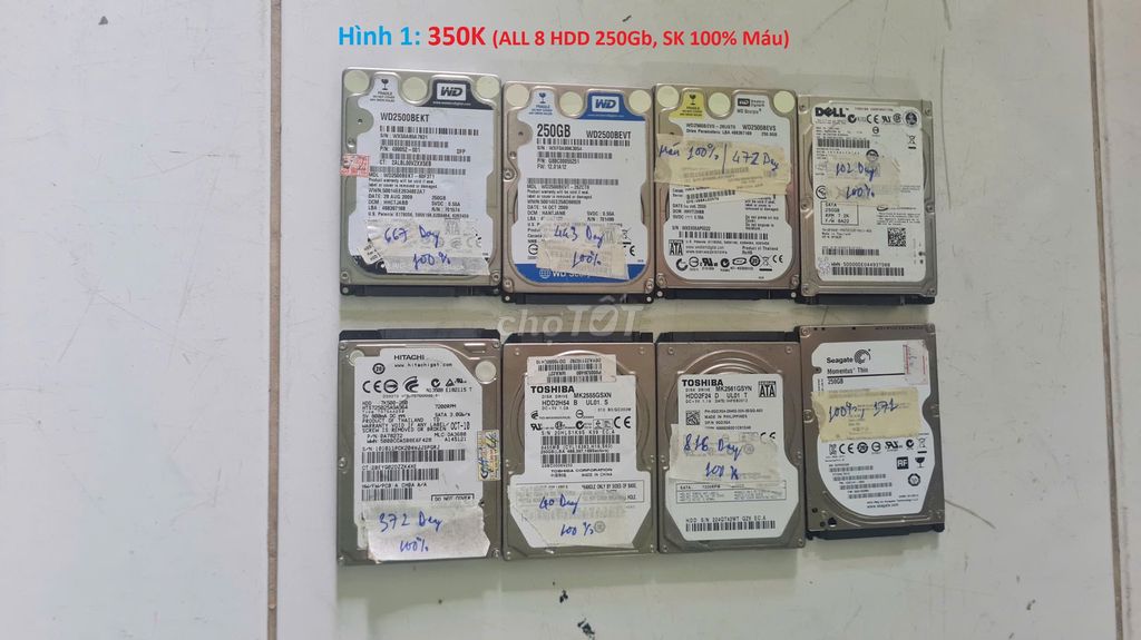 Thanh lý 1 số HDD Laptop(1TB, 500GB, 320GB, 250GB). Mua bán Linh kiện (RAM, Card...) tại Huyện Phú Tân An Giang được đăng bởi Mạnh Hàng 2nd hình 1