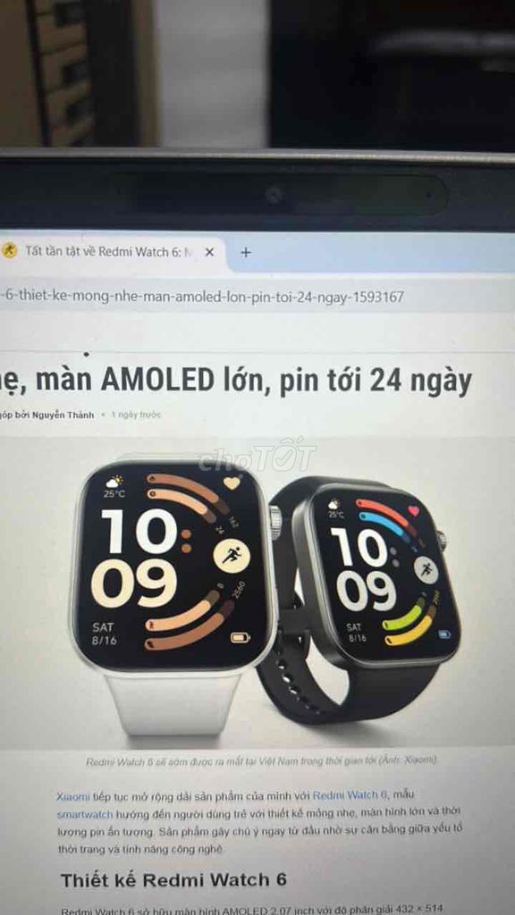 Xiaomi Redmi Watch 6. Mua bán Thiết bị đeo thông minh tại Quận 12 Tp Hồ Chí Minh được đăng bởi AnNhien hình 1