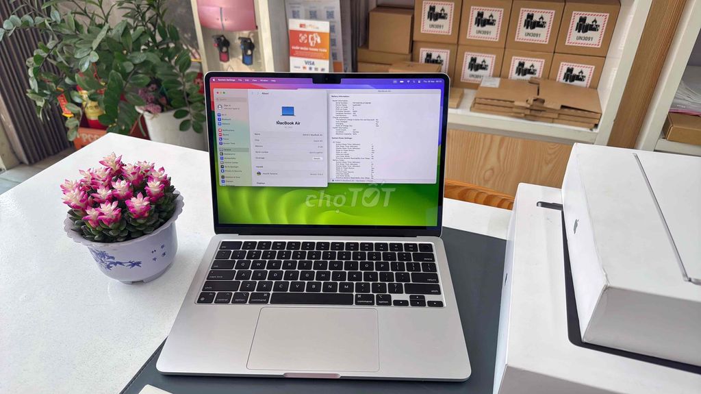 MacBook Air M2/8GB/256GB Like New-Silver. Mua bán Laptop tại Quận Thanh Khê Đà Nẵng được đăng bởi Tín Phát Apple hình 1