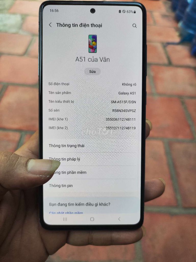 Samsung Galaxy A51 6/128. Mua bán Điện thoại tại Huyện Củ Chi Tp Hồ Chí Minh được đăng bởi Hoàng Nguyễn Hồng Ân hình 1