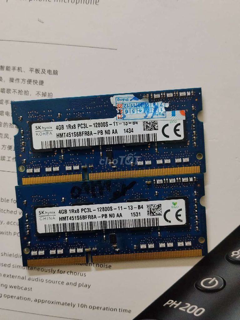 RAM SK Hynix 4GB DDR4 Laptop Mới. Mua bán Linh kiện (RAM, Card...) tại Quận Bắc Từ Liêm Hà Nội được đăng bởi LO VAN LUC hình 1