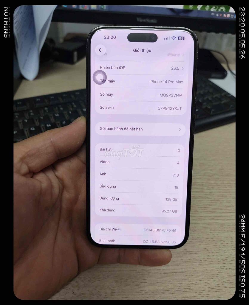 iPhone 14 Pro Max 128GB Đen VNA. Mua bán Điện thoại tại Quận Hai Bà Trưng Hà Nội được đăng bởi Quốc Bảo hình 1