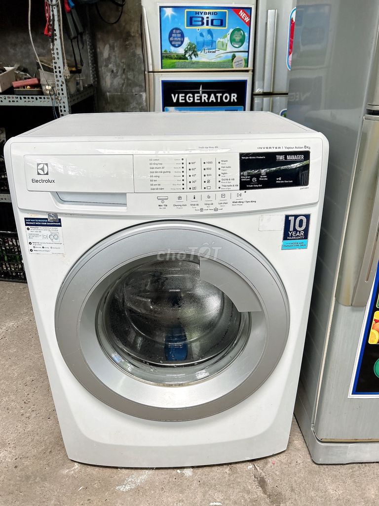 máy giặt Inverter Electrolux 8.02kg nguyên bản máy
