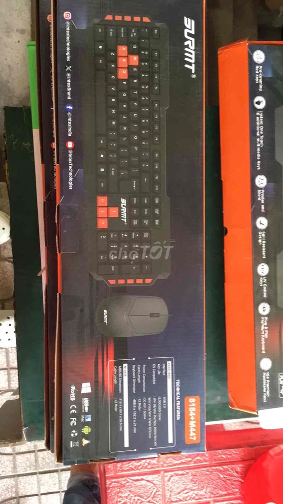 combo phím chuột surmt 8184+M447. Mua bán Phụ kiện (Màn hình, Chuột...) tại Thành phố Thủ Đức Tp Hồ Chí Minh được đăng bởi Cũ Giá Rẻ hình 1