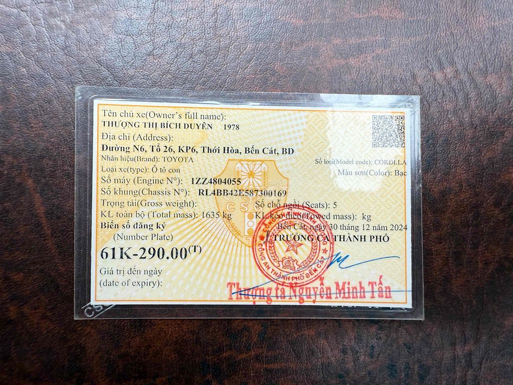 Toyota Corolla Altis 2008 1.8G AT - 165000 km. Mua bán Ô tô tại Thành phố Thủ Dầu Một Bình Dương được đăng bởi Vũ  hình 17