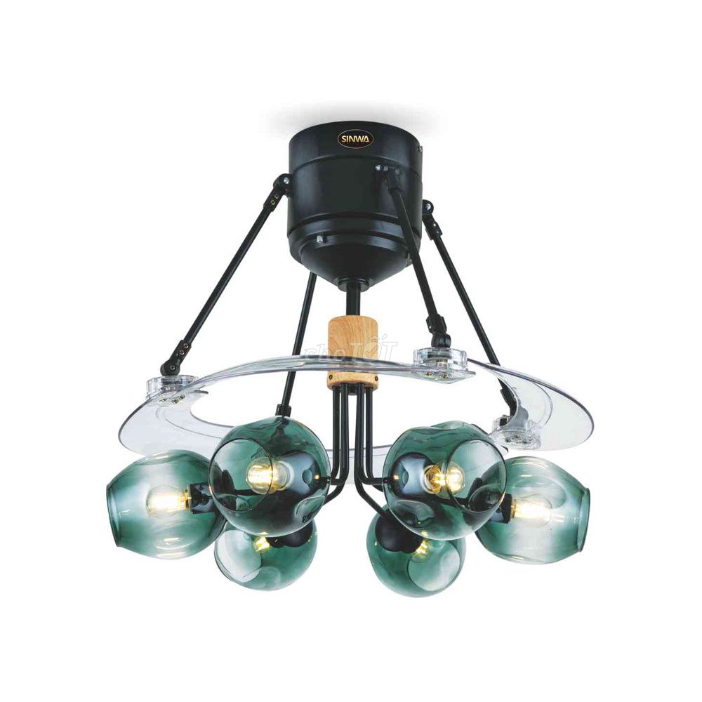 Quạt trần Sinwa QY006 Đen mờ. Mua bán Quạt tại Huyện Đức Hòa Long An được đăng bởi Minh Phúc hình 1