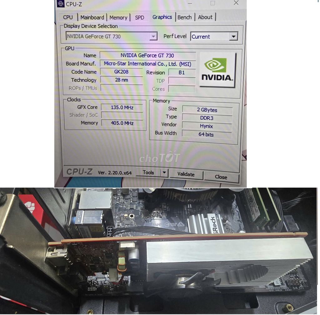 Card màn hình NVIDIA GeForce GT 730. Mua bán Linh kiện (RAM, Card...) tại Quận Thanh Khê Đà Nẵng được đăng bởi Roney hình 1