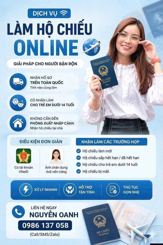 Dịch vụ làm Hộ chiếu, Visa, Đổi bằng lái xe Online. Dịch vụ tại Quận Hai Bà Trưng Hà Nội được đăng bởi Mai Trang hình 1