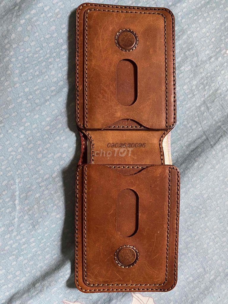 Ví da Handmade "Davis" Nam Da Nâu. Mua bán Túi xách tại Huyện Chương Mỹ Hà Nội được đăng bởi DUY TRÍ hình 1