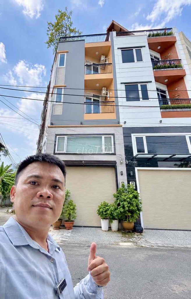 🍇 Bán Nhà Lô Góc 2 Mặt Tiền Q7 Gần Phú Mỹ Hưng, 4.8x13m, 4 Tầng, Giá N
