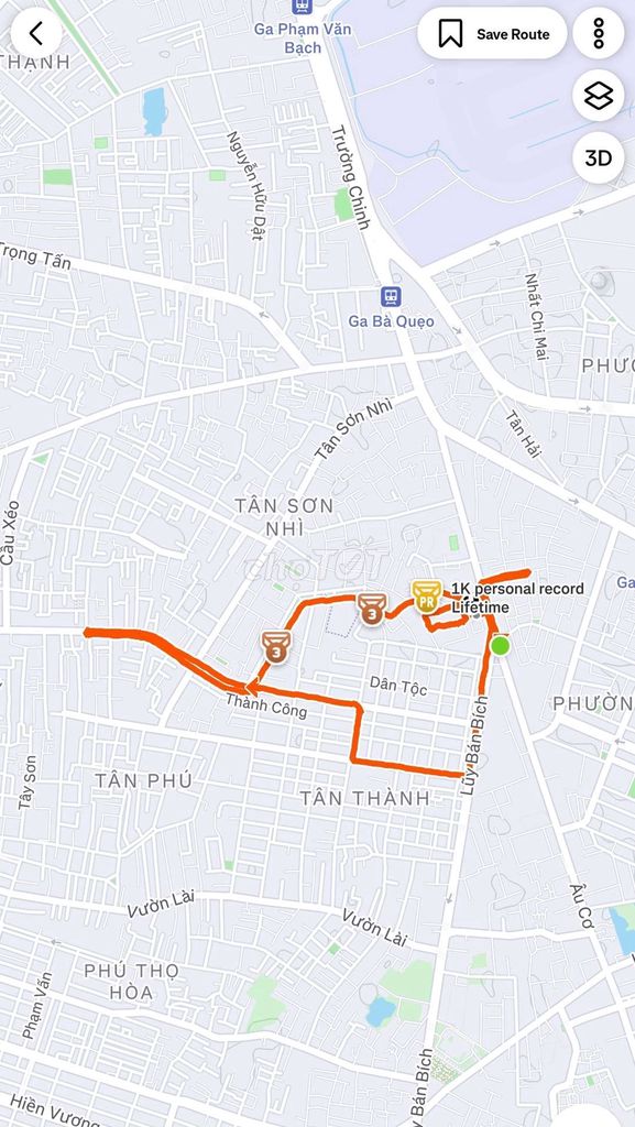 Chạy bộ thuê trên app STRAVA - Toàn quốc