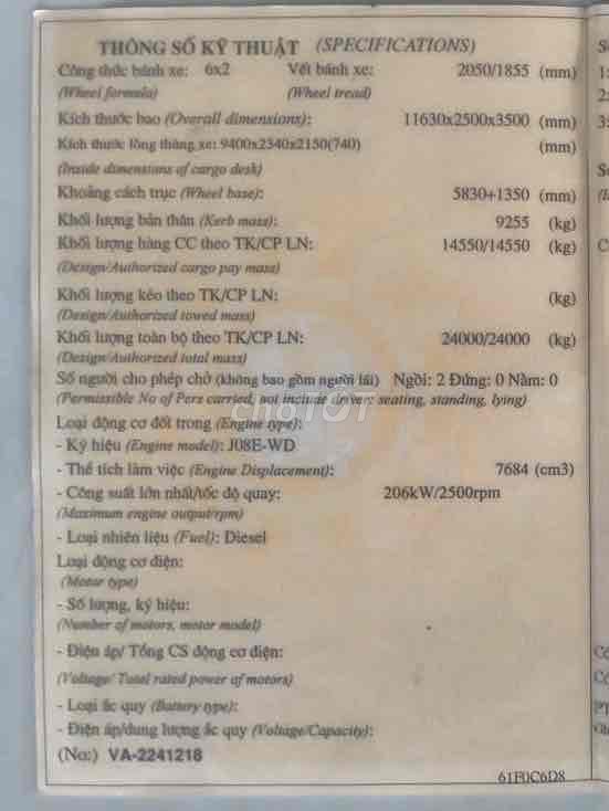 Bán hino fl 3 chân đời 2022 tải 15T thùng  9m4. Mua bán Xe tải, xe ben tại Quận Bình Thạnh Tp Hồ Chí Minh được đăng bởi kim chi hình 16