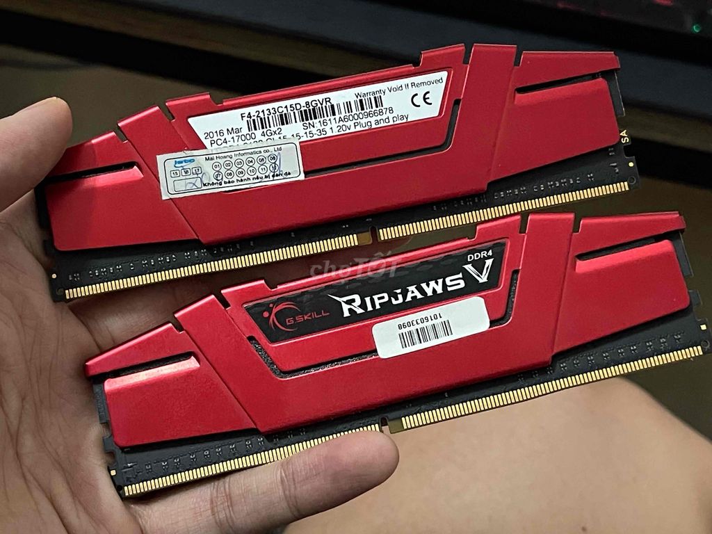 Ram gskill 4gb x2 ( Hoạt động bình thường ). Mua bán Linh kiện (RAM, Card...) tại Thành phố Vinh Nghệ An được đăng bởi Minh Tuấn hình 1