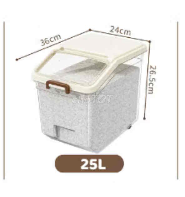 Thùng Đựng Gạo Nắp Lật Chống Côn Trùng Chống Ẩm, H. Mua bán Dụng cụ nhà bếp tại Quận Đống Đa Hà Nội được đăng bởi Nguyễn Hương Lan hình 1