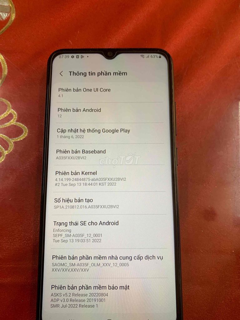 Samsung Galaxy A03 Đen Android 12. Mua bán Điện thoại tại Quận 12 Tp Hồ Chí Minh được đăng bởi Truong vung hình 1