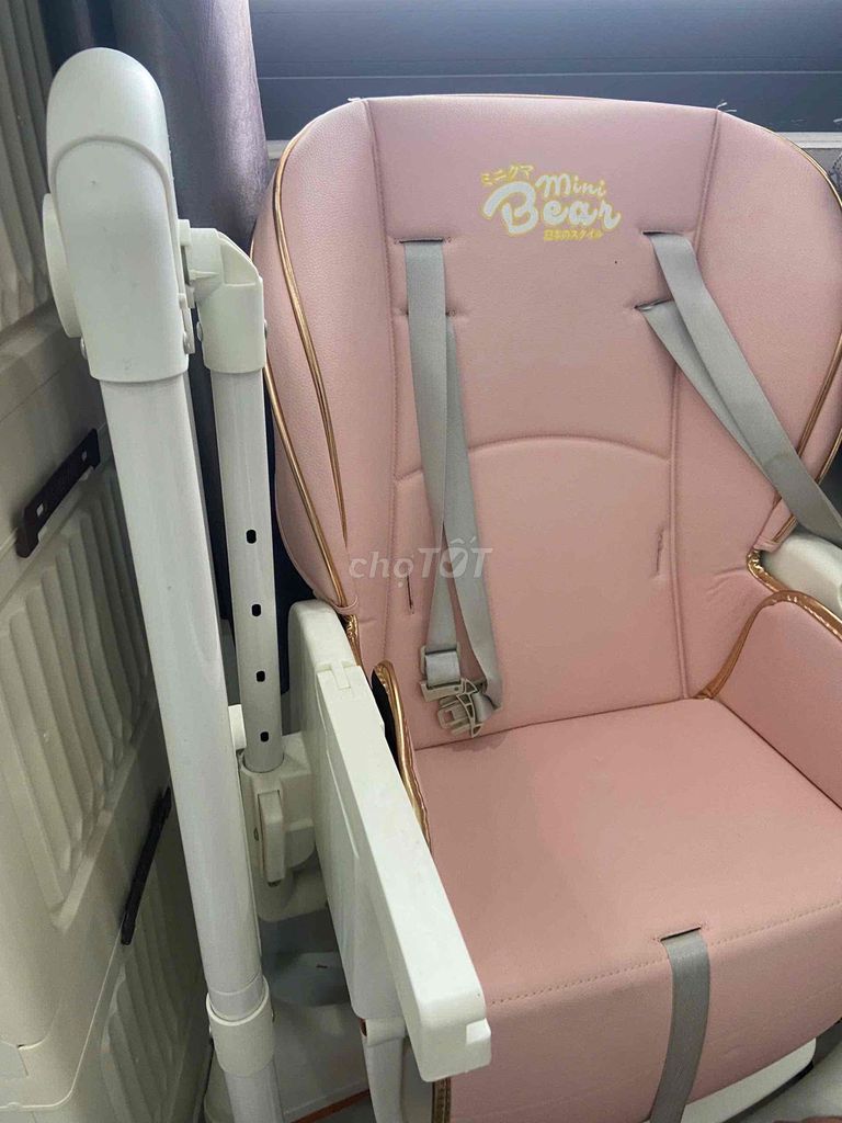 Ghế ăn dặm Mini Bear B2 Hồng phấn. Mua bán Mẹ và bé tại Quận 11 Tp Hồ Chí Minh được đăng bởi Kỳ hình 1