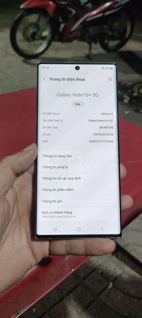 Samsung Note 10 Plus 5G 256GB Đa sắc. Mua bán Điện thoại tại Huyện Yên Mô Ninh Bình được đăng bởi Mạnh Tâm hình 1