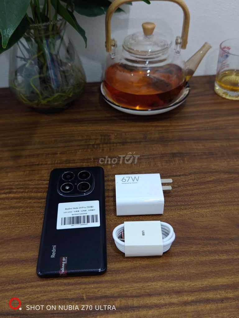 Redmi Note 14 Pro 5G 12/256 Đen sạc67w có ship COD. Mua bán Điện thoại tại Quận Ba Đình Hà Nội được đăng bởi Android Top hình 1