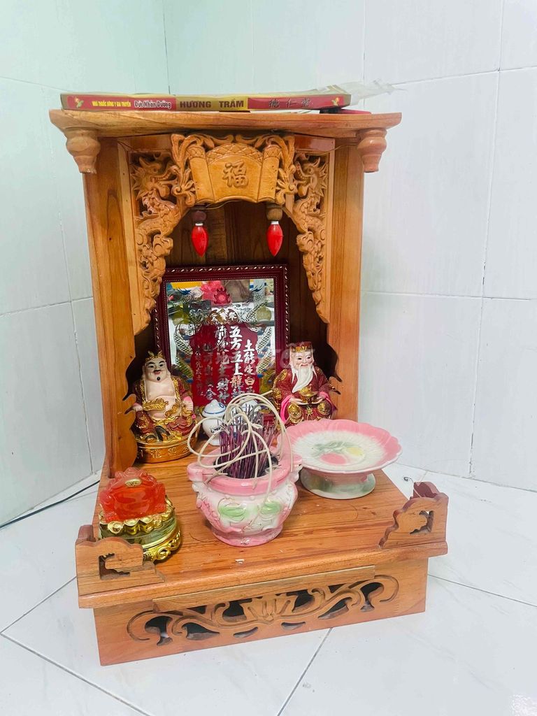 Bàn thờ Thần Tài Gỗ Nâu. Mua bán Nội thất, đồ gia dụng khác tại Thành phố Dĩ An Bình Dương được đăng bởi anh khang hình 1