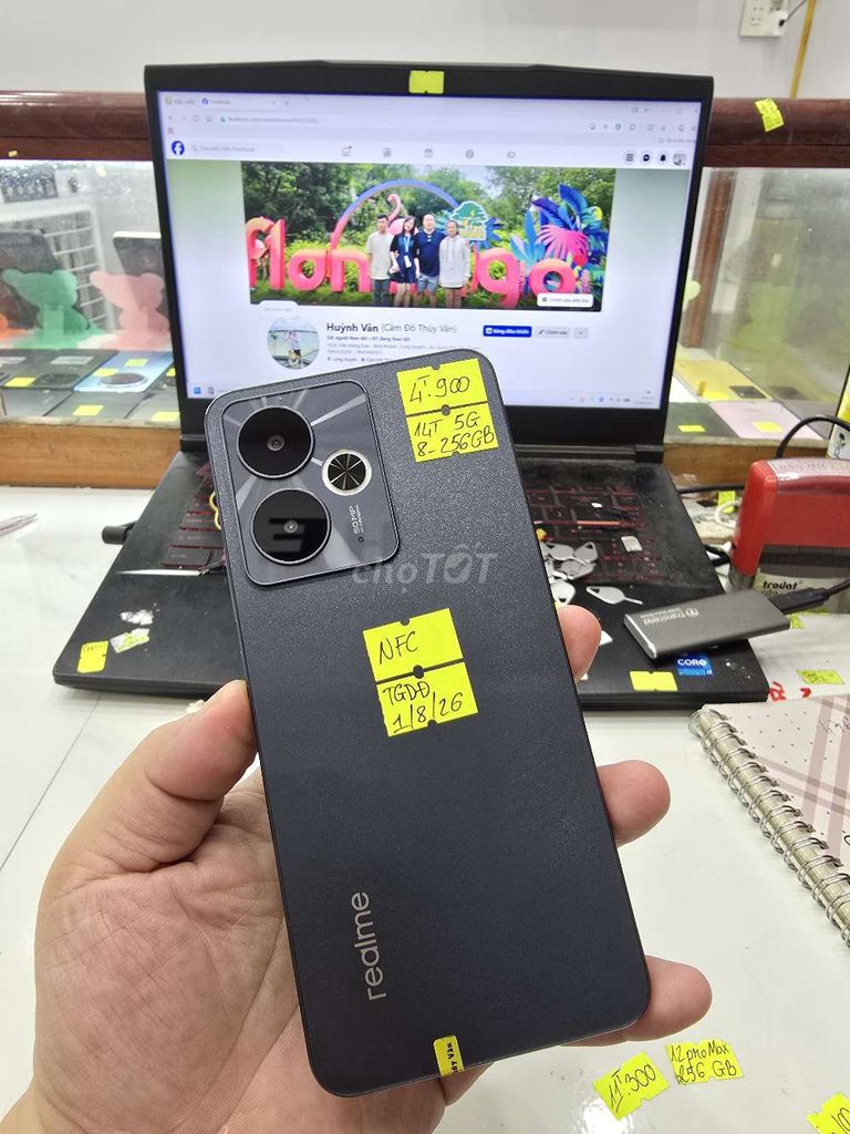 Realme 14T 5G 8GB/256GB Đen. Mua bán Điện thoại tại Thành phố Long Xuyên An Giang được đăng bởi Facebook Cầm Đồ Thúy Vân hình 1