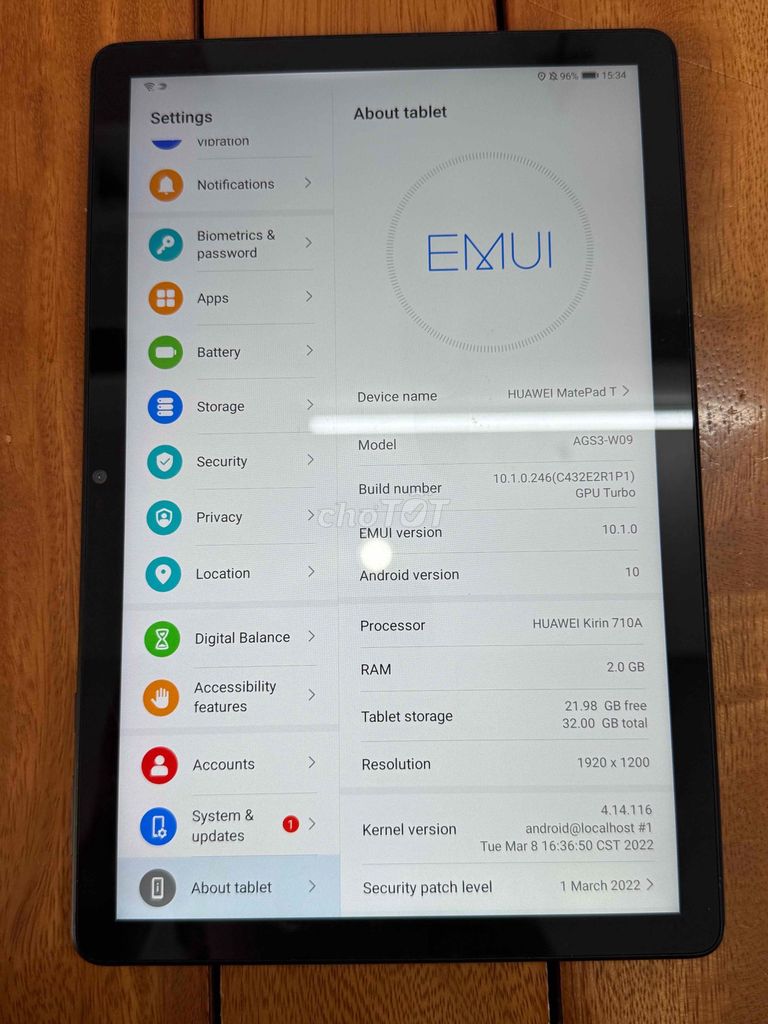 Huawei MatePad T 2GB/32GB Xám. Mua bán Máy tính bảng tại Quận Phú Nhuận Tp Hồ Chí Minh được đăng bởi Khôi Nguyên hình 1