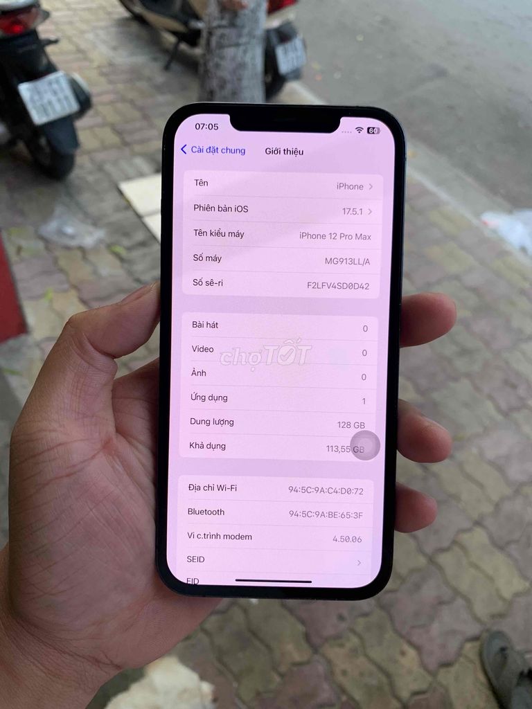 Iphone 12Promax 128G Xanh Quốc Tế