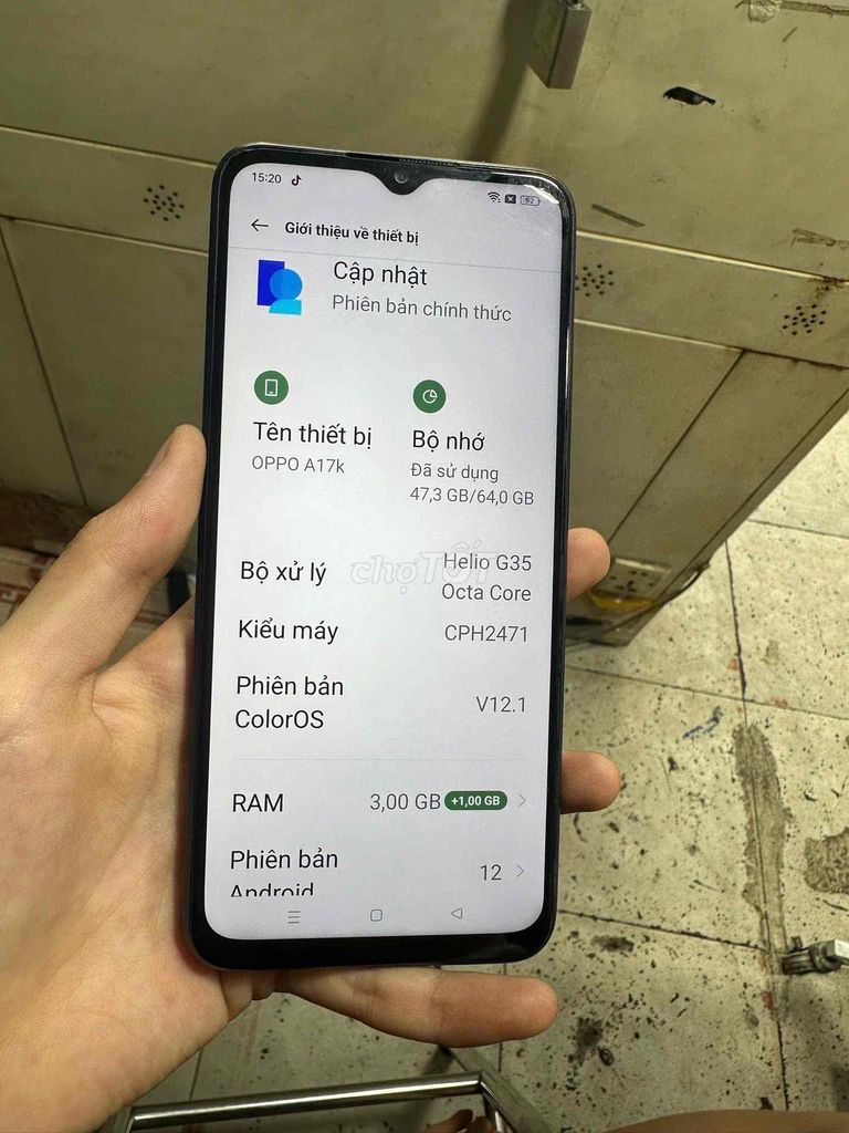 Oppo A17K 64GB Xanh. Mua bán Điện thoại tại Quận Bình Tân Tp Hồ Chí Minh được đăng bởi Đường Minh hình 1
