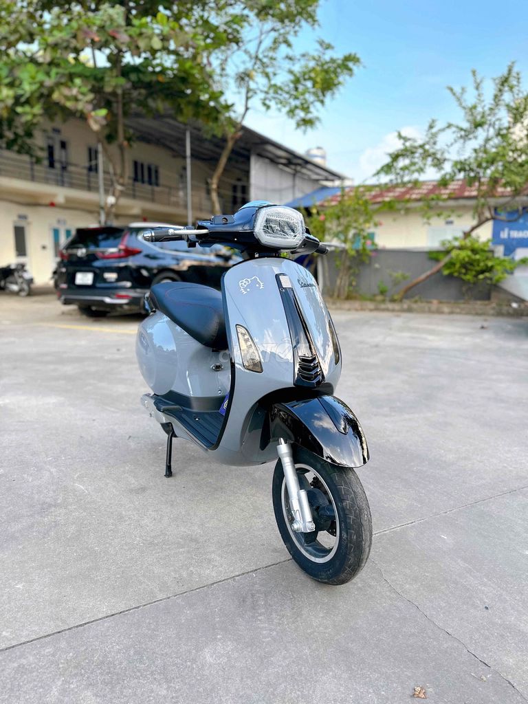 Электроскутер Dibao Vespa GTDD Серо-зеленый