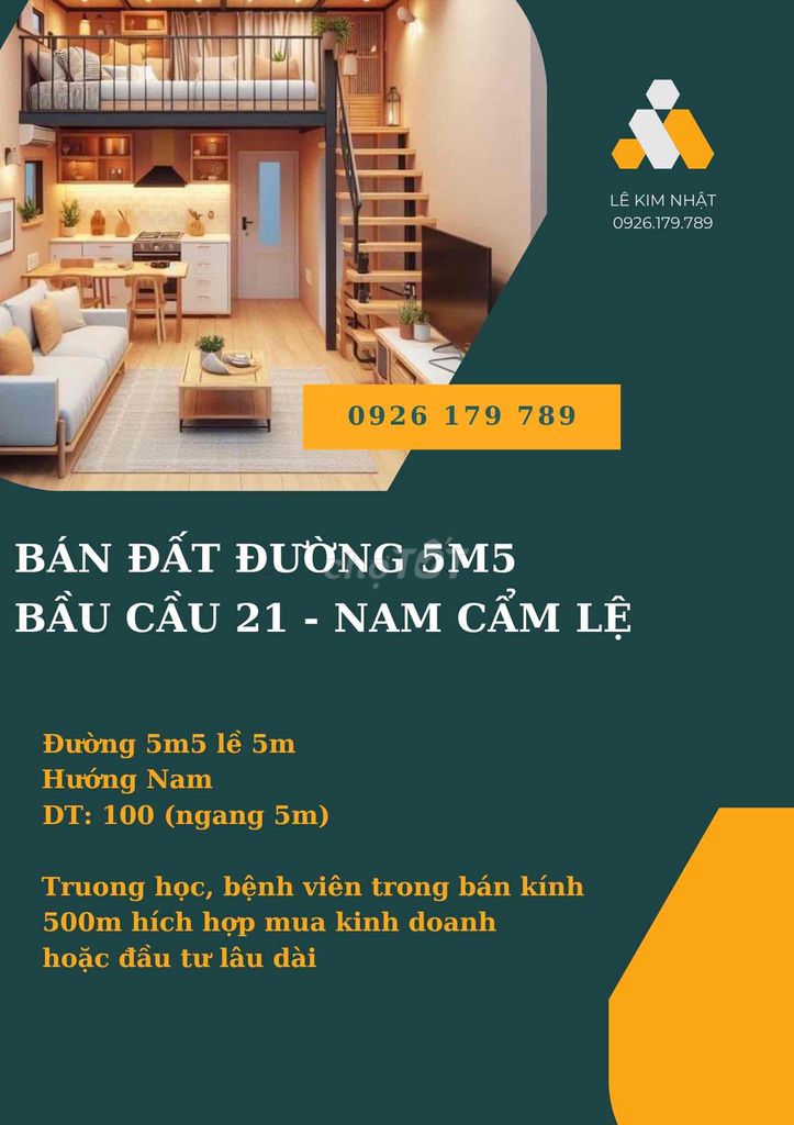 Chính chủ cần bán đất đường Bầu Cầu 21, Nam Cẩm Lệ Giá tốt