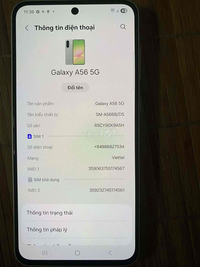 Samsung Galaxy A56 5G 256GB Xám. Mua bán Điện thoại tại Quận 12 Tp Hồ Chí Minh được đăng bởi Tâm Nguyễn Xuân hình 1